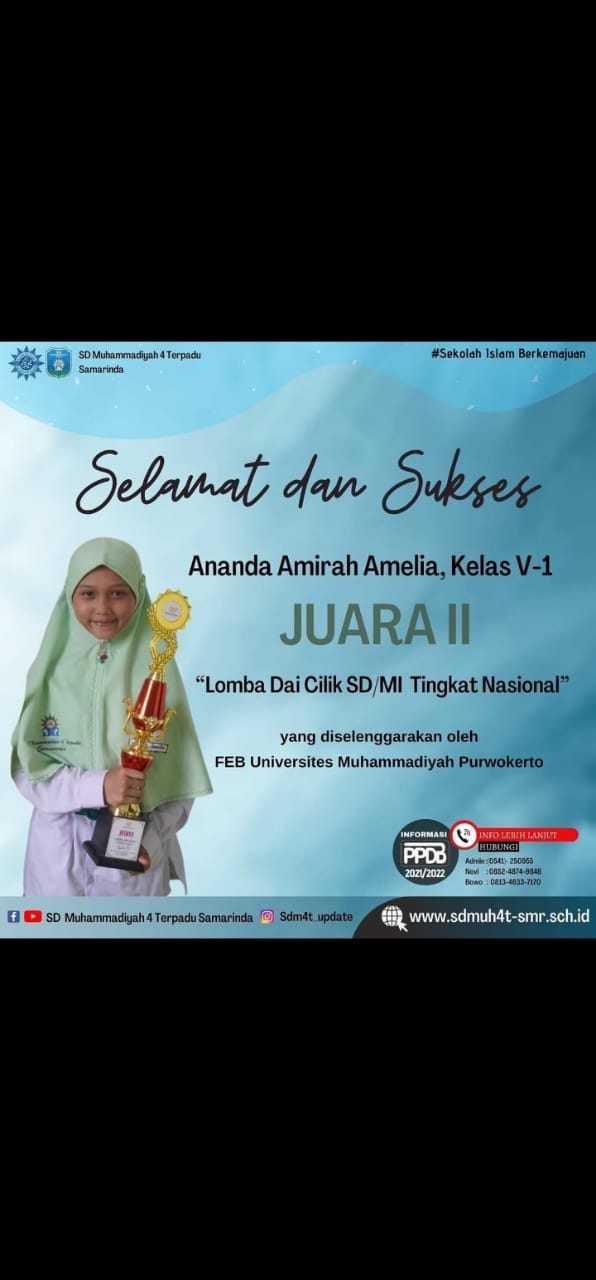 Juara II Lomba Da'i cilik SD/MI tingkat Nasional